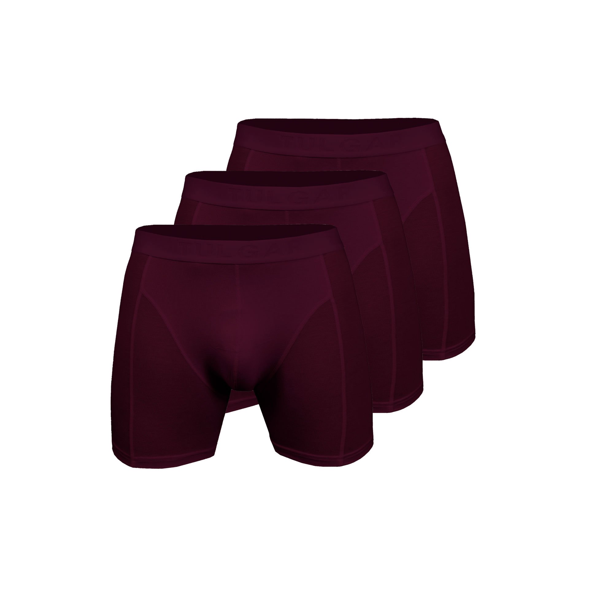 Bambu Boxershort - Bordo - 3'lü Paket